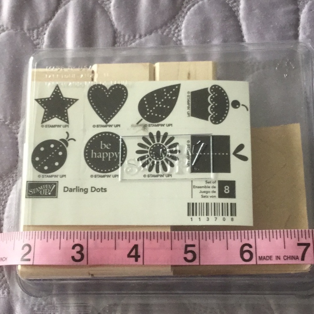 Stampin’ Up Darling Dots rubber stamp set